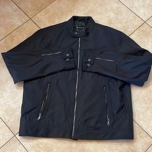 INC Men's Black Bomber Jacket, size XL